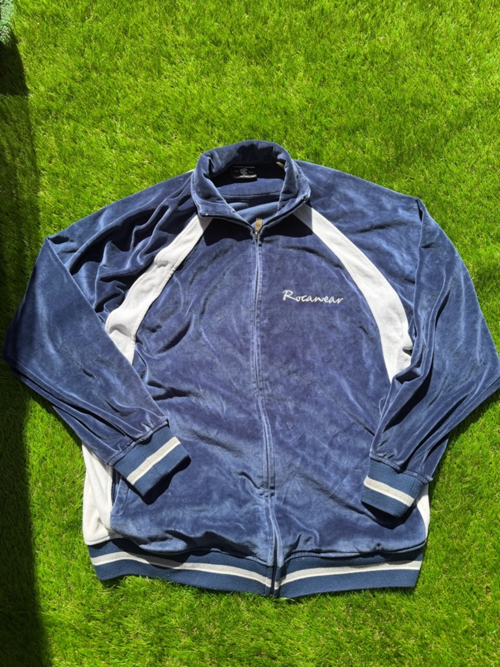 Rocawear Navy Velour Jacket